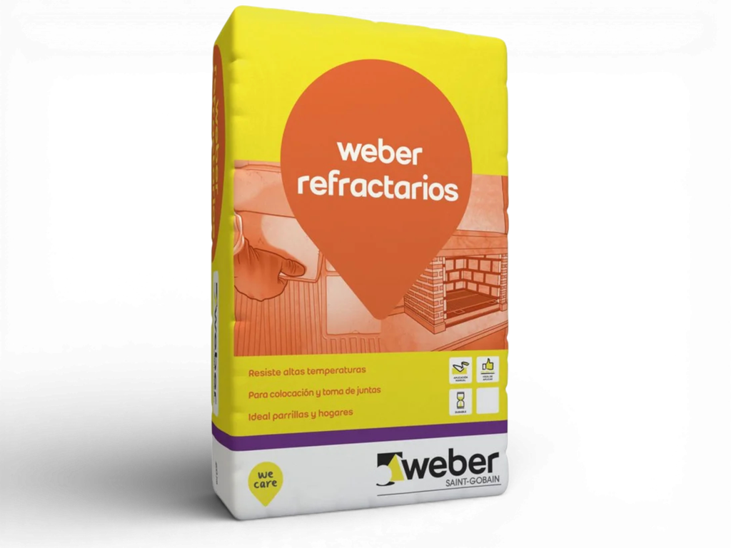 Weber Adhesivo Pegamento Para Ladrillos Refractarios 5 kg