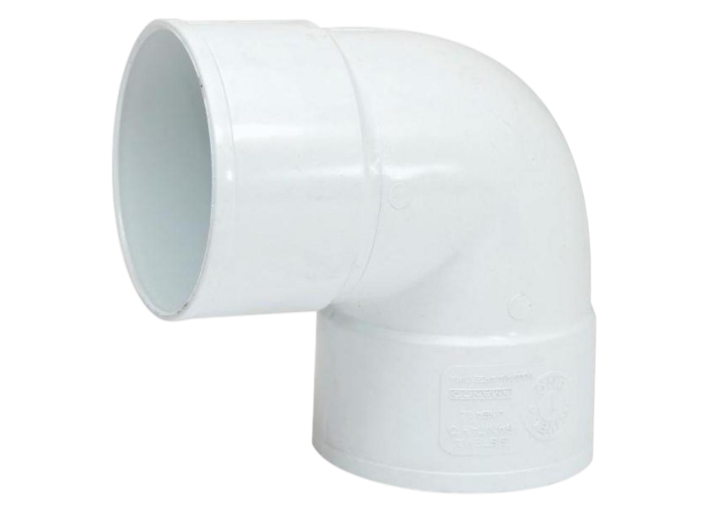 Codo PVC 50mm 90° x 3.2mm Macho/Hembra - Nicoll