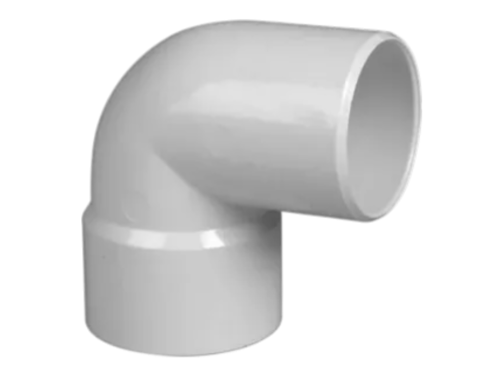 Codo PVC 63mm 90° x 3,2mm Macho/Hembra - Nicoll