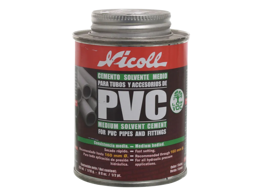 Pegamento Medio PVC 1/8 GL Verde - Nicoll