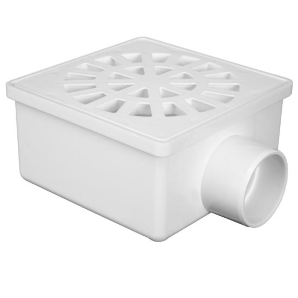 Caja Sifonada PVC P/Ducha Receptaculo 10cm x 10cm - Nicoll