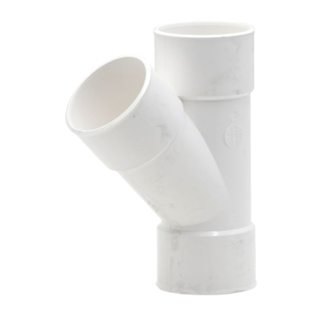 Ramal ( Y ) PVC (VNLT) BCO 110 x 63mm 45 - HH - Nicoll