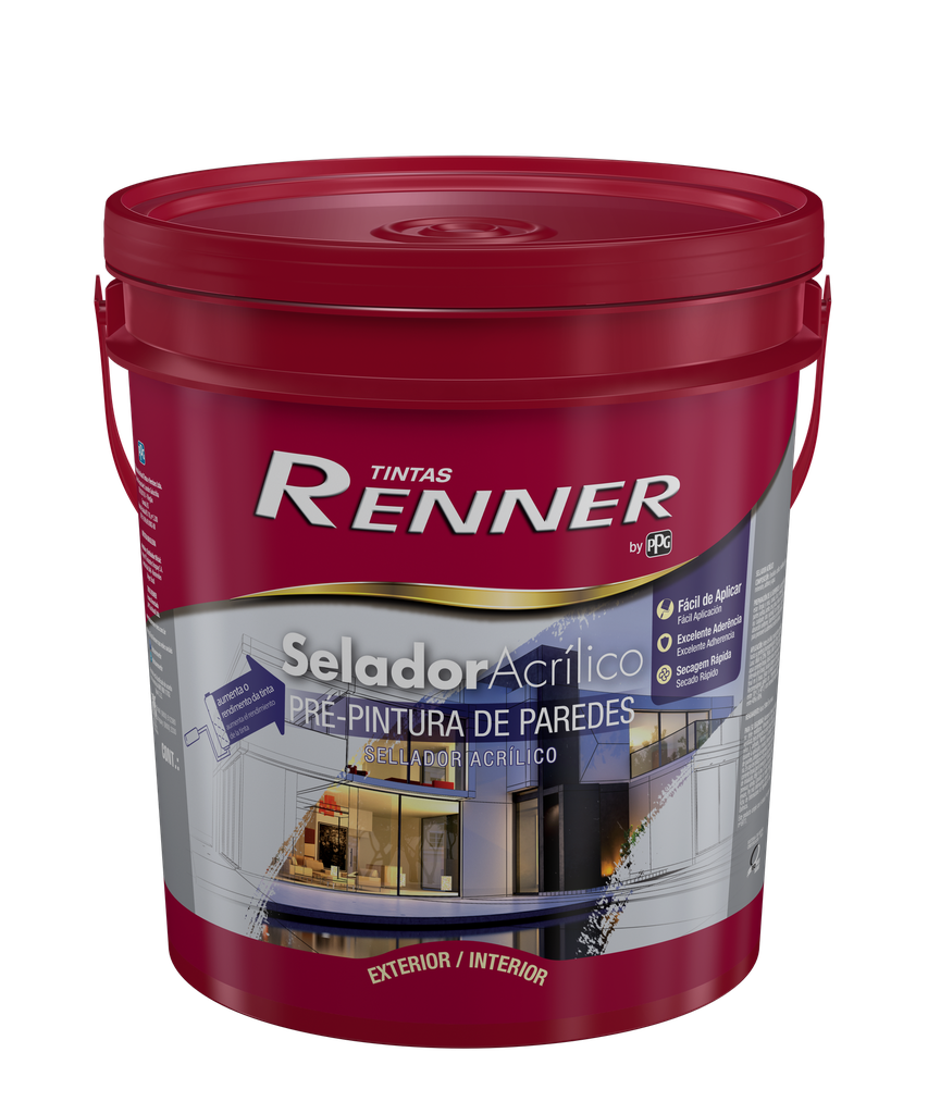 Sellador Acrilico Pigmentado Balde Renner 18 L