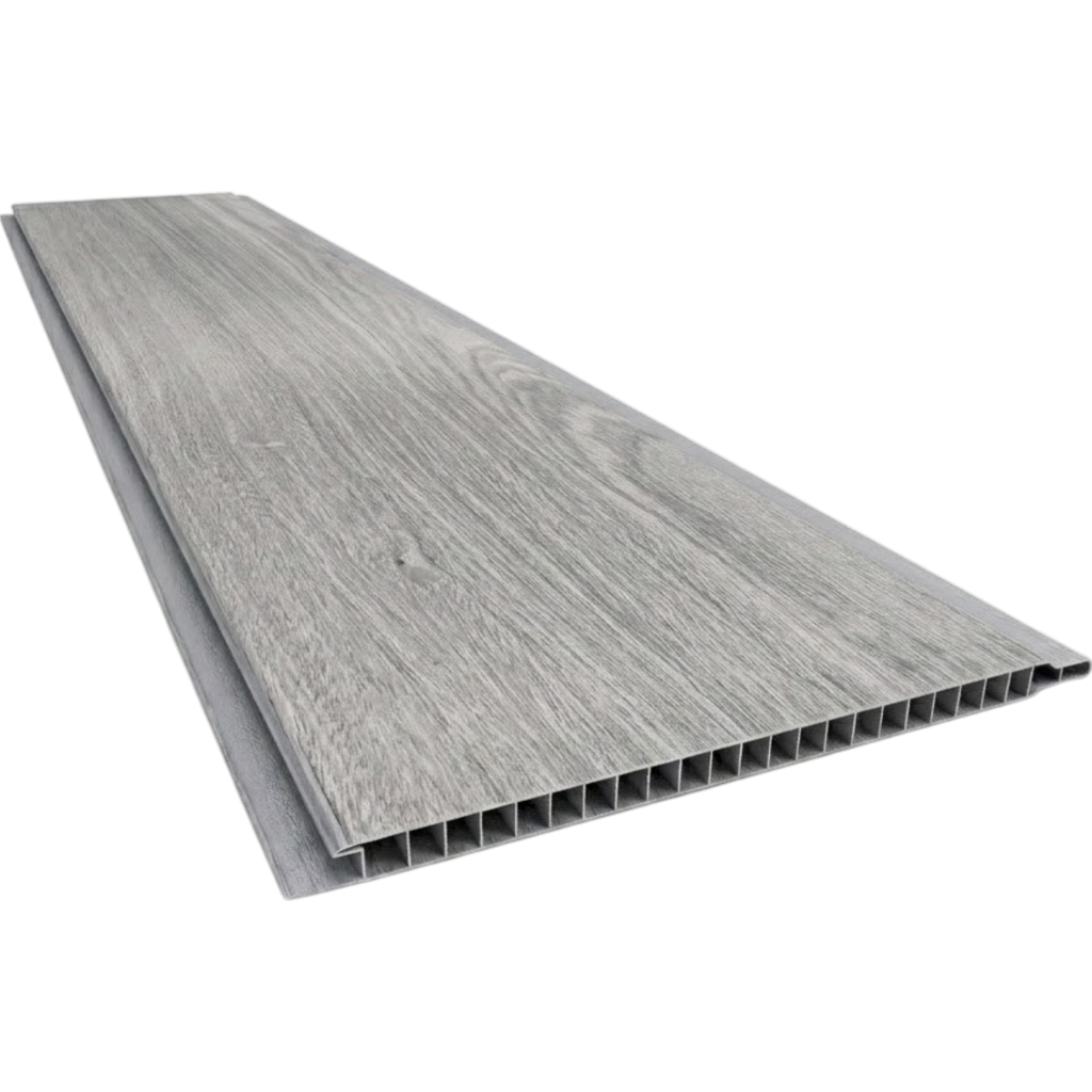PVC Cielo Raso Junta Seca Gris Beta 8mm - 4m x 20cm