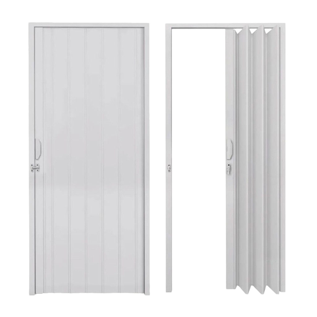 Puerta PVC Plegable Plasbil Blanca - 2,1m x 1,2m