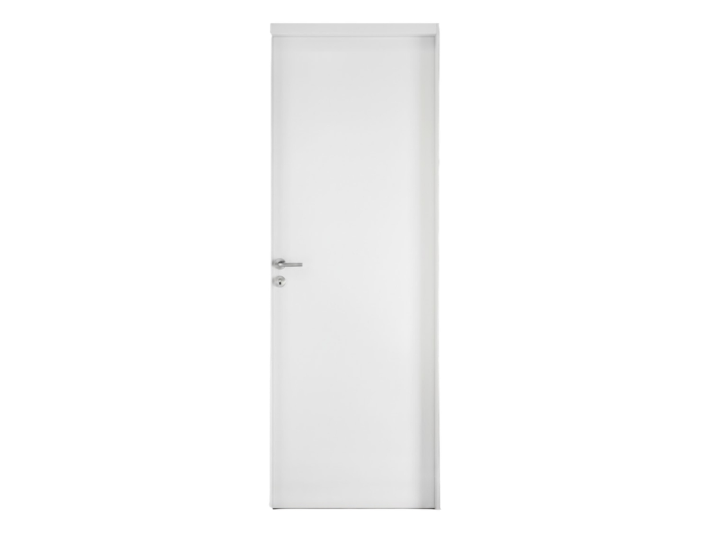 Puerta MDF Interior Oblak Practika Blanca 75 x 2.035m x 100mm  Derecha