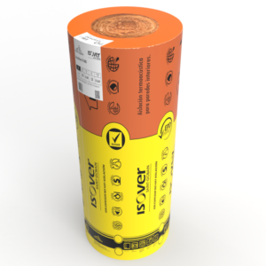 Lana de Vidrio ISOVER Con Aluminio 70mm x 1.2m x 12m - 14.4m2