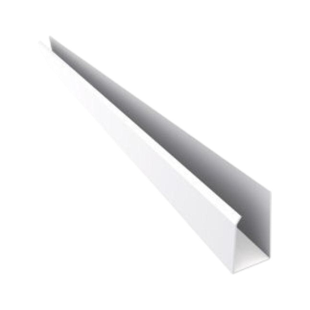 PVC Perimetral U Tipo J Blanca x 6m - Plasbil