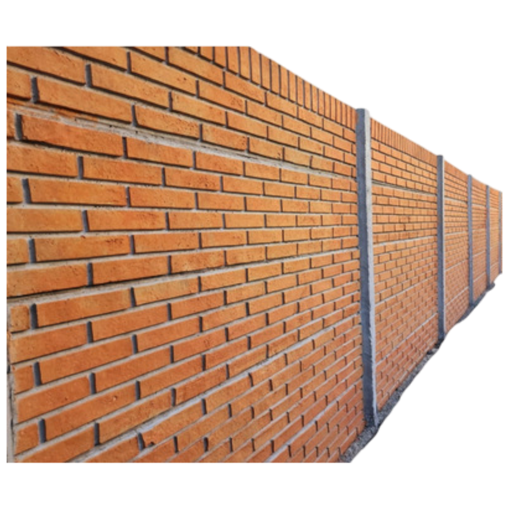 Placa Muro Hormigón 2m x 33cm x 40mm - Simil Ladrillo