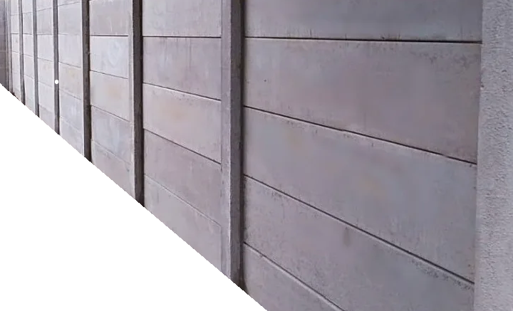 Placa Muro Hormigon Premoldeado 2m x 33cm x 40mm - Lisa