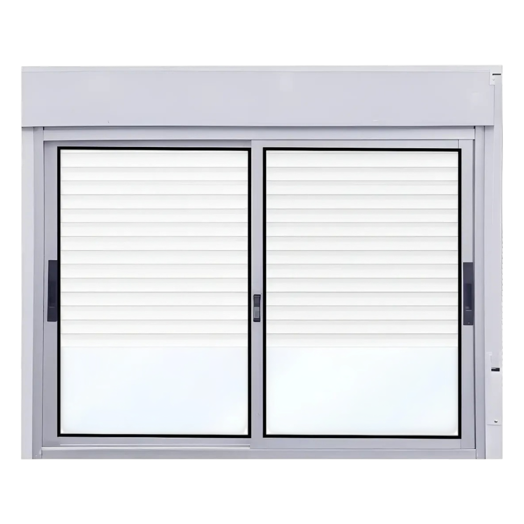 Aluminio Ventana Serie 25 - 180cm x 200cm + Monoblock PVC