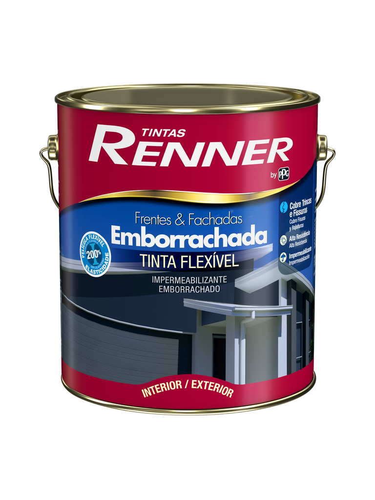 Pintura Membrana Liquida Emborrachada Blanco Mate 3.2 L Renner