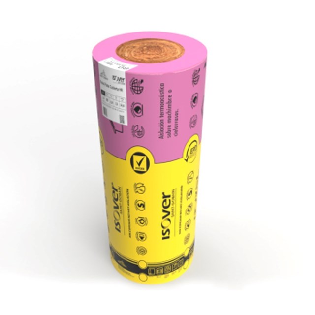 Lana ISOVER 50mm Con Aluminio - 1,2m x 18m - 21,6 m2