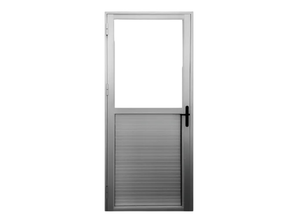 Aluminio Puerta Mitad Aluminio Mitad Vidrio