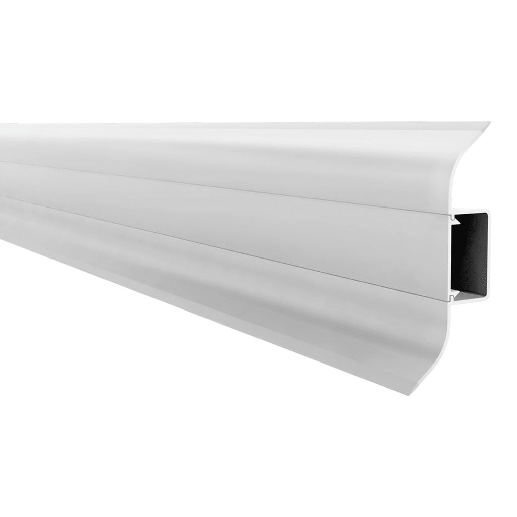 Zocalo PVC Plasbil  Premium Ceniza x 2,4m