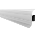 Zocalo PVC Plasbil  Premium Ceniza x 2,4m