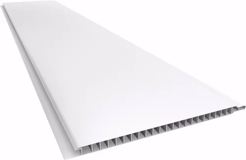 PVC Cielo Raso Blanco Liso -(Junta Seca) Plasbil 10mm x 20cm x 6m