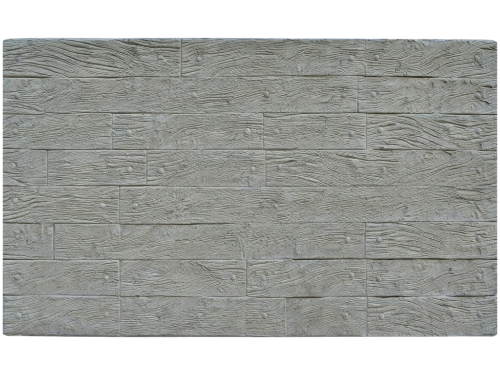 Placa Muro Hormigón 2m x 23cm x 40mm Símil Madera Clavada