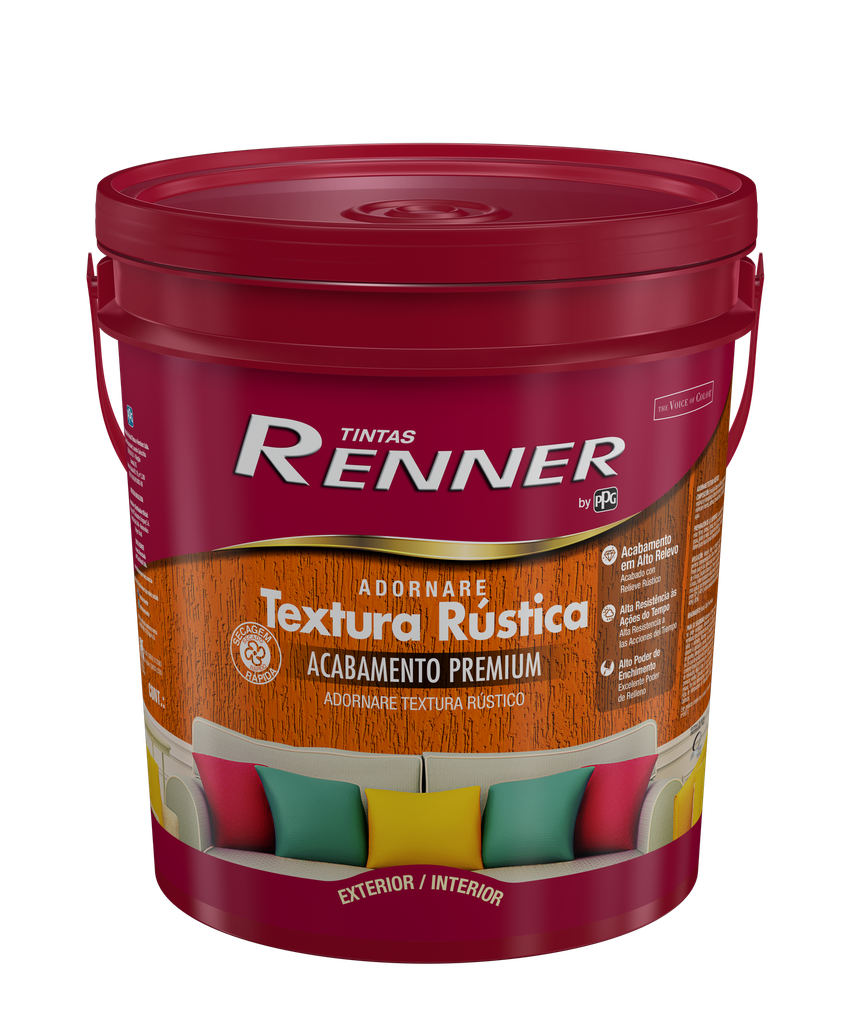 Pintura Textura Rustica Base Blanca - RV3575 - 25 Kg Renner