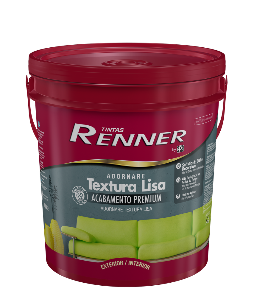 Pintura Textura Fina Base Blanca - RV3545 - 25 Kg Renner