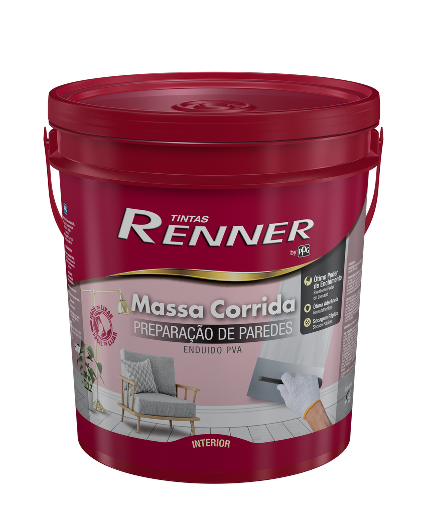 Enduido Interior Extravinil Lavable - Balde 25 kg Renner-