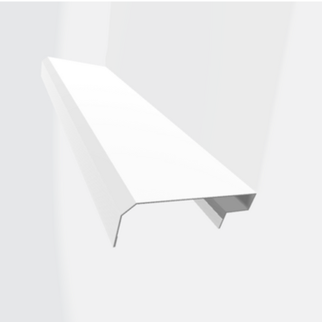 Frontal Gotero Iso-Panel 150mm  x 3m Blanco MID