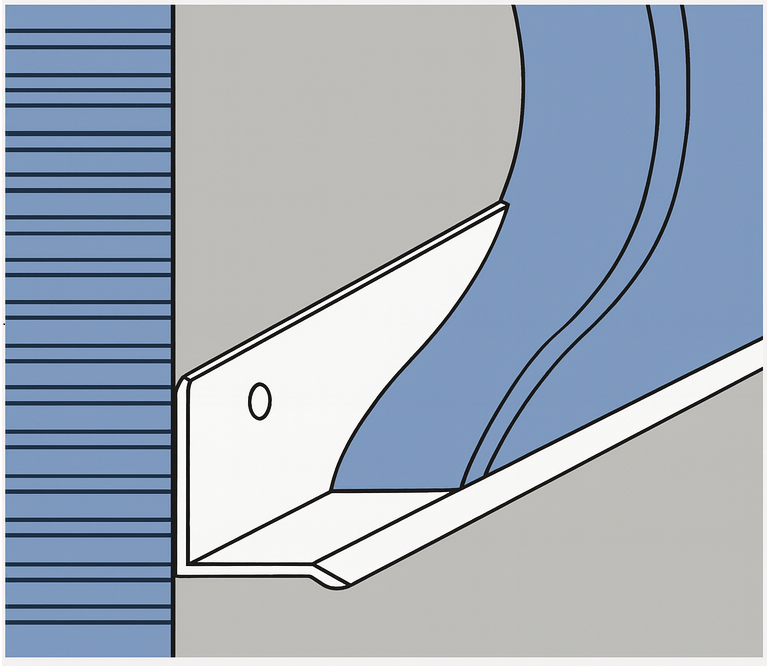 Perfil de Arranque EIFS Botagua Vinyl Corp x 2'' - 50mm x 3,05m