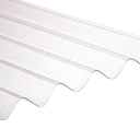 Policarbonato Ondulado Incoloro Ancho Util 1,16 m x 3,66 m x 0,8mm