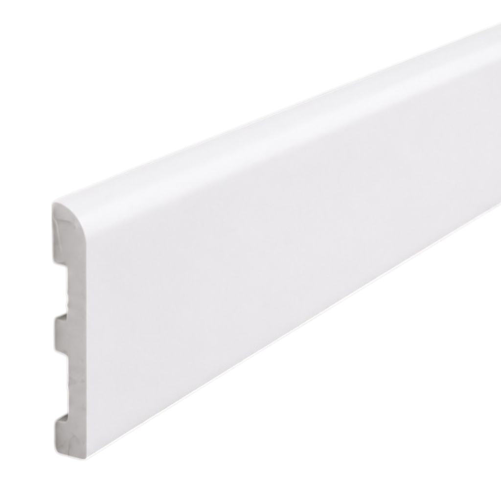 Zócalo EPS Classic Blanco 12mm x 80mm x 3 m - Barbieri
