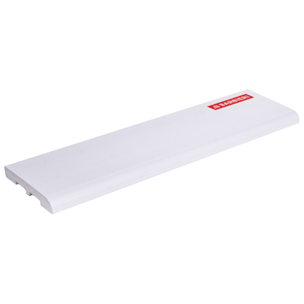 Zócalo PVC Classic Blanco 12mm x 80mm x 3 m - Barbieri