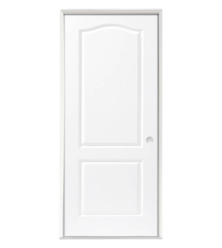 [102565] Puerta MDF Interior Harsen Lineas Rectas Minimalista Para Armar Blanca