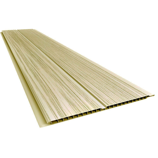 [102301] PVC Cielo Raso Gemini Beige Plasbil 7mm x 20cm x 4m