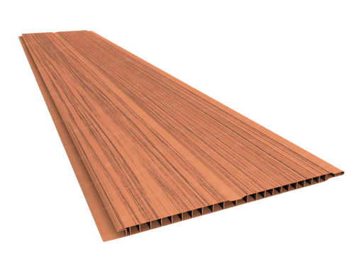 [102297] PVC Cielo Raso Cedro Terracota - Plasbil 7mm x 20cm x 6m