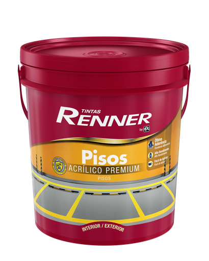 [102276] Pintura Piso Base Agua Azul Mate - 18 L - Renner