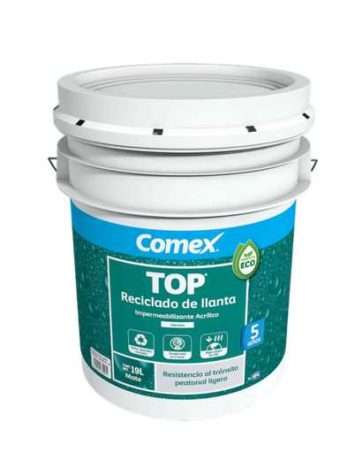 [102250] TOP Reciclado Llantas Blanco 19L Comex 5 Años 