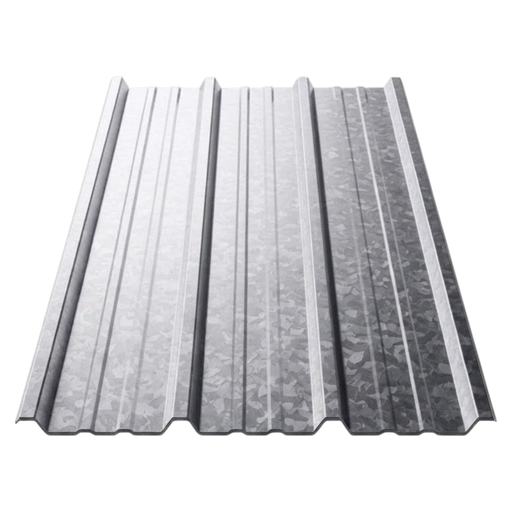 [102245] Chapa Aluminizada Cal 24 / 0.5mm - Trapezoidal 98cm util - TIS