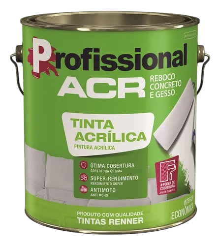 [102129] Pintura Profecional ACR Acrilica Turquesa Fosco - 3.6L Renner