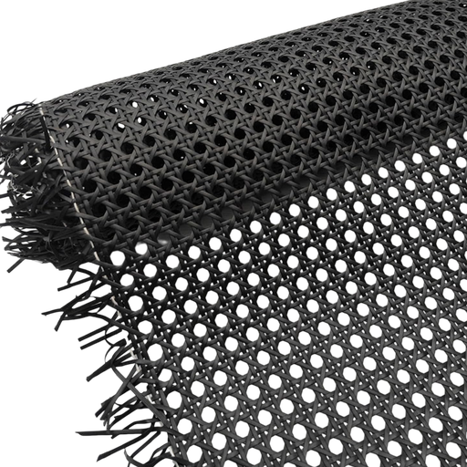 [101993] Tejido Simulacion Mimbre 16mm x 40cm x 15m - Rollo - Negro