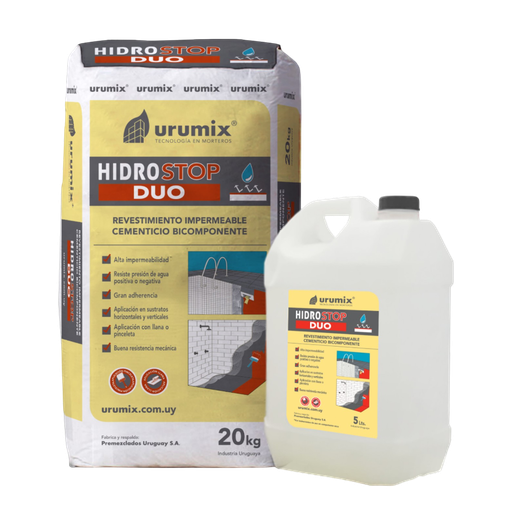 [101987] Urumix Hidro Stop Duo Seal Impermeable Sellador 20kg + 5lt