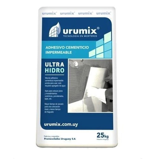 [101981] Adhesivo Urumix Ultra Hidro Impermeable x 25 Kg - Cerámica