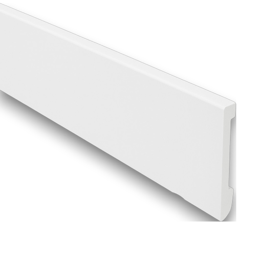 [101943] Zocalo PVC Arqui 747 -  100mm x 12mm x 5.7m Blanco