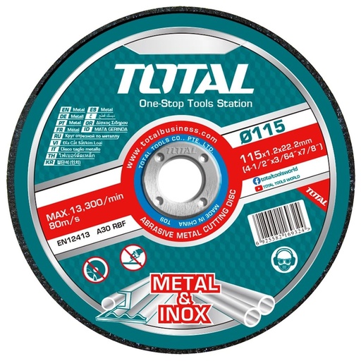[101897] Disco de Corte 4.5´´ - 115mm x 1.2mm - TOTAL x UN