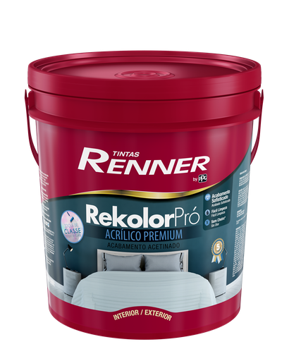 [101905] Pintura Rekolor Mate Blanco 18 L - Renner