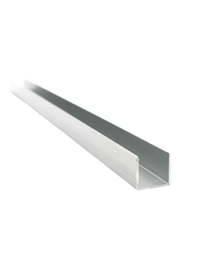 [101870] Buña U Aluminio 9.5mm x 9.5mm x 1.6mm x 6.8m - Terminacione
