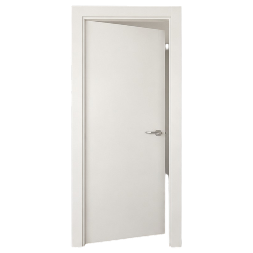 [101798] Puerta Interior Vert Lisa Blanca Puerta Interior HDF Laminada Brasil Nova Desarmada 75 x 2.03m Izquierda IZQ 2726009  x 2.10m x M14cm