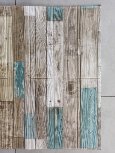 [101743] Placa Decorativa 3D Autoadhesiva 70cm x 77cm - Madera Marrón