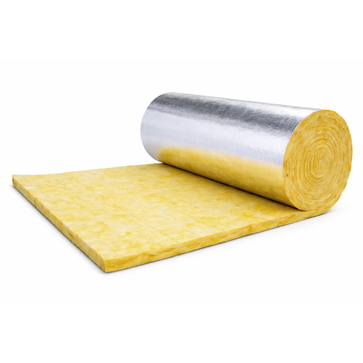 [101423] Lana de Vidrio 50mm Aluminizada 15,6m2 - 13m x 1.2m