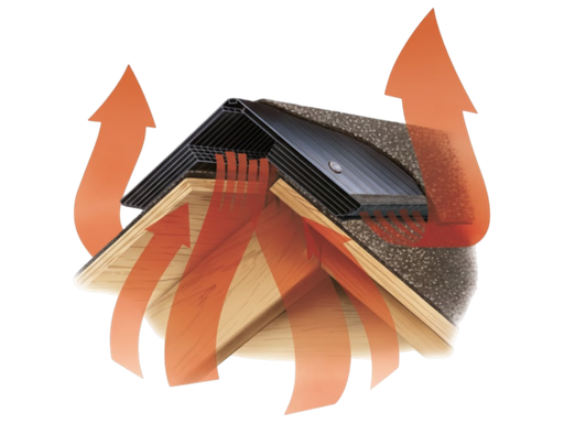 [101350] Ventilación Cumbrera Teja Americana 28.6cm x 6,1m  Storm Stop