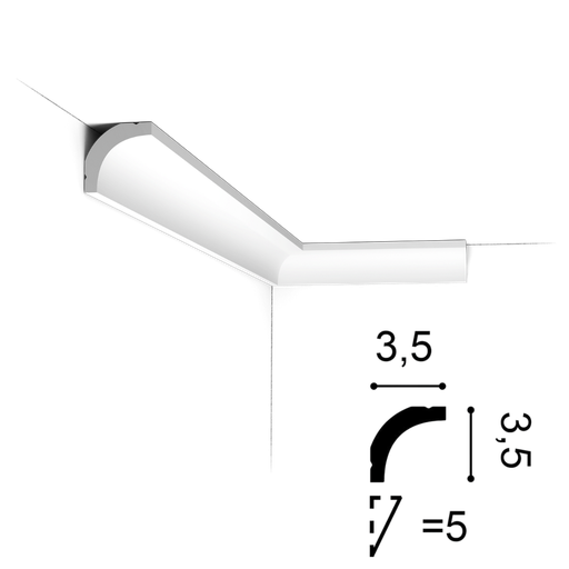 [101321] Moldura Perimetral Cornisa CB520N - 35mm x 35mm x 2m - ORAC