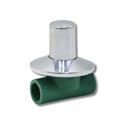 [101208] Llave de Paso Válvula Cierre Termofusión Cromada 20mm Nicoll 9035631